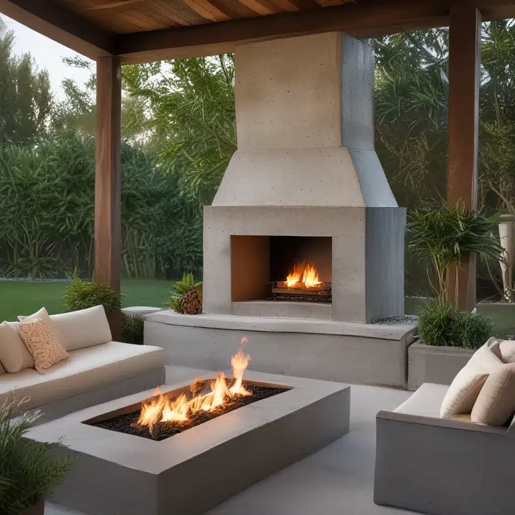 Concrete Outdoor Fireplaces: Gathering Around the Warmth