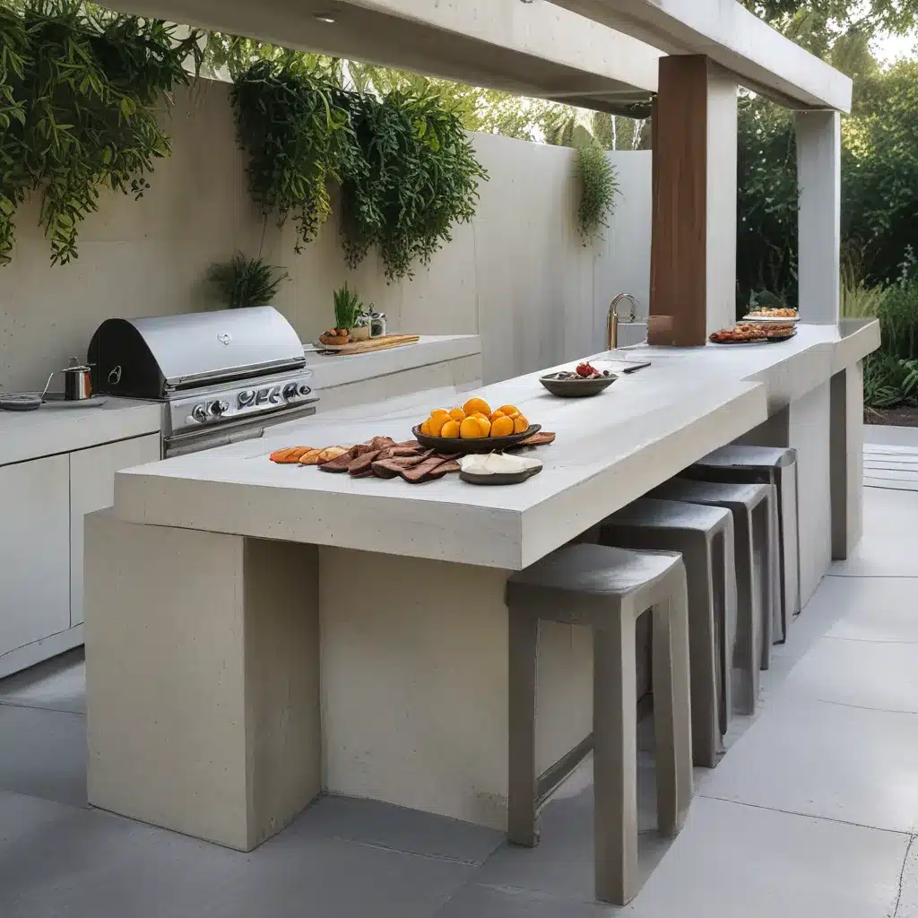 Concrete Outdoor Kitchen: Elevating Alfresco Dining